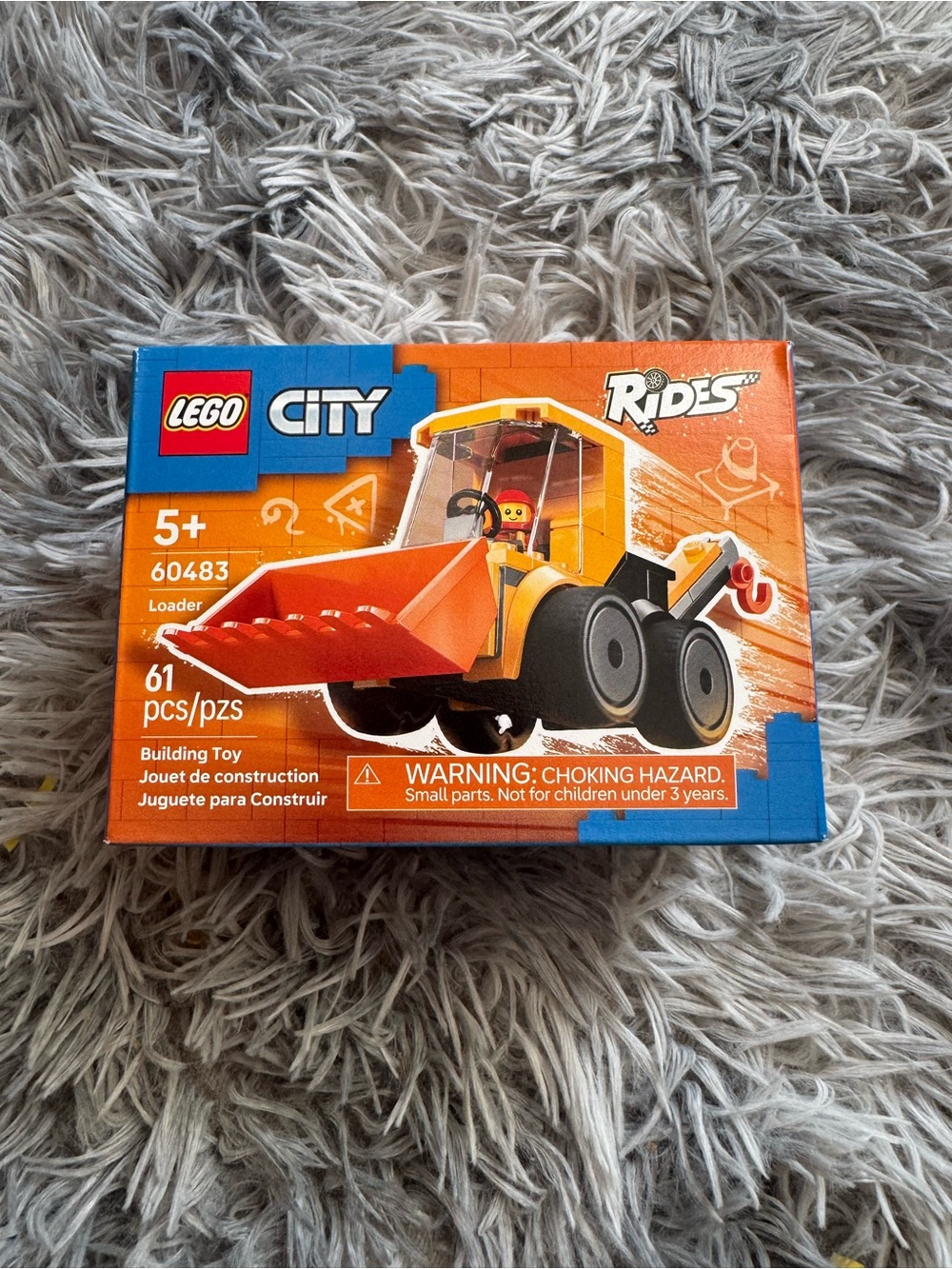 Lego City Orange Loader Building Set 60483